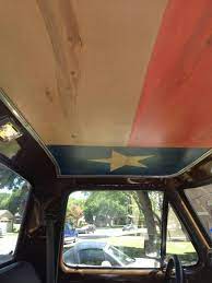 Texas Flag Headliner Truck Interior Diy Truck Interior Flag Headliner