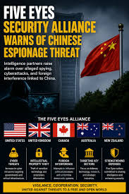 Britain and its closest allies have issued an unprecedented alert about Chinese  spying, detailing a plot by Beijing's military intelligence to recruit  agents and steal secrets. 🔗 Tap the link in the