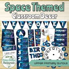 Post pictures of the planets on the walls. Space Theme Classroom Decor Worksheets Teaching Resources Tpt