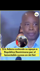 Eric Adams criticado por ir a la República Dominicana tras la tragedia de  #JetSet 😰🇩🇴 El Vacilón está en vivo por @Mega979nyc 📻 y @LaMusica App  📲 #LaMegaSePega #LaMusicaApp #ElVacilon #EricAdams