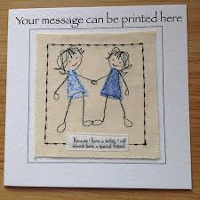 Quotes can be sentimental, profound, or funny. Handmade Birthday Card For Sister With Special Quote Sister Birthday Sister Get Well Sister Thank Your Words Sister Birthday Card Fabric Cards Birthday Cards