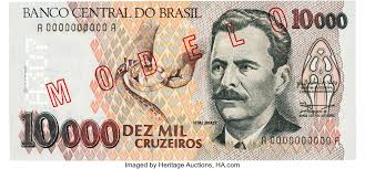 100 mil reis 19xx banco do café (allegorical figures). Brazil Banco Central Do Brasil 10000 Cruzeiros Nd 1991 93 Lot 20317 Heritage Auctions