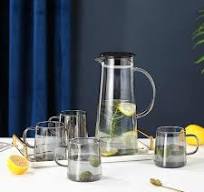 1500ml Large High Custom Borosilicate Water Glass Jug ...