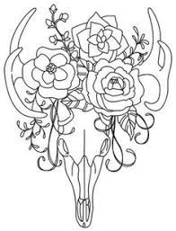 Free printable skull coloring pages for adults and teens. Kaleidoscope Blooms Deer Skull Embroidery Patterns New Embroidery Designs Embroidery Art