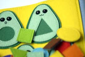 Quiet Book About Avocado Montessori Book For Developing Fine Motor Skills Toy Avocado For Toddler S Birthday Quiet Book Montessori Books Felt Book