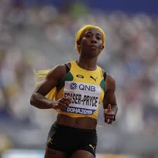From a distance, they make a comical pair; Shelly Ann Fraser Pryce 2nd Performer In History Over 100m In 10 63 On Saturday In Kingston