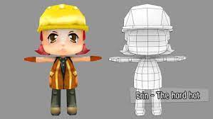 Erin Hard Hat Sponsored Sponsored Hard Erin Hat Humanoids In 2021 3d Characters Hard Hat Erin