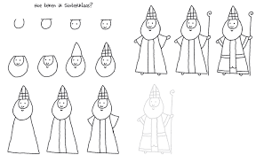 Hoe Teken Ik Sinterklaas Sinterklaas Knutselen Sinterklaas Thema
