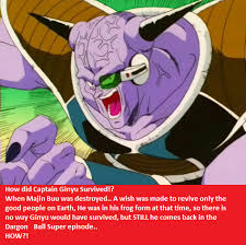 How Did Captain Ginyu Survived When Majin Buu Was Destroyed A Wish Was Made To Revive Only The Good People On Earth He Was Good People Comebacks Theories