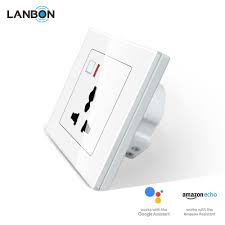 Buy the first alert smoke detector and co alarm from amazon. Lanbon Mini Wifi Smart Power Plug Outlet Socket In Wall Works With Amazon Echo Alexa And Google Home Assistant Power Plug Wireless Light Switch Remote Control
