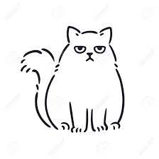 For the purpose of this tut i've drawn a fat cat caricature. Cartoon Drawing Of Grumpy Looking Fat Cat Funny Annoyed White Royalty Free Cliparts Vectors And Stock Illustration Image 137497393