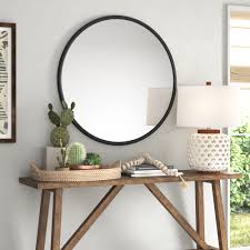 The iconic gubi wall mirror by jacques adnet is a perfect match for this home decor idea with a vintage's touch. Round Wall Mirrors You Ll Love In 2021 Wayfair