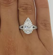 See results (3,911) ring style. 1 5 Ct Halo Split Shank Pear Cut Diamond Engagement Ring Vvs1 D White Gold 14k Ebay