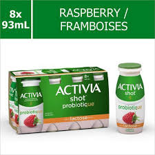 Shop in store or online. Activia Probiotic Yogurt Drink Lactose Free Raspberry Flavour 93ml 8 Bottles Probiotic Yogurt Lactose Free Yogurt