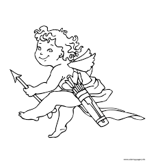 20 printable coloring pages for valentines day in 2020 page valentine. Valentines Day Cupid Coloring Pages Printable