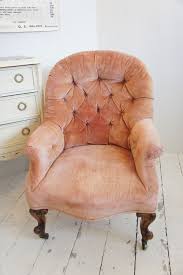 Very Pretty Pink Velvet Covered Antique Button Chair From Belle Epoque On The Hoarde Bedroom Chair Antique Velvet Chair Bedroom Furniture Chairs