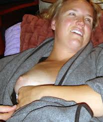 One Boob and a Smile - Charming MILF with a Exposed Breast