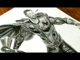 See more ideas about thor drawing, marvel art, marvel drawings. Thor Endgame Drawing Art Menace Youtube
