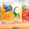 Infused water mentimun dan lemon. 1