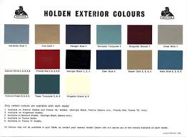 72 Perspicuous Holden Commodore Colour Chart