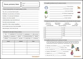 Des fiches d'exercices à imprimer. Passe Present Futur Clic Ma Classe