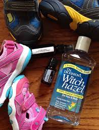 Stank Away Spray For Stinky Feet And Shoes Uber Simple Recipe Essential Oils And Witch Hazel Lezlieh Essential Oils Cleaning Essential Oil Spray Shoe Spray