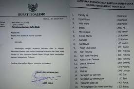 Informasi yang diminta belum tersedia, atau informasi yang rahasia sehingga harus mendapat ijin dan. Bantuan Korban Banjir Boalemo Dinsos Respon Surat Pemkab Boalemo Pojok6 Id