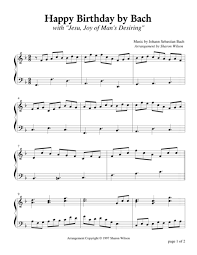 Advanced Happy Birthday Music Sheet Piano 47 Download Happy Birthday By Bach Piano Solo Sheet Music Happy Birthday Music Music Birthday Happy Birthday Piano