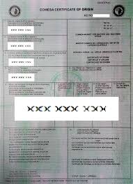 The certificate of origin (form eav) and its additional sheets must be on iso a4 size colour paper in conformity with the specimen shown in this issued in substitution for the certificate of origin number___date___ in case of substitution of the original certificate of origin. Obtain Comesa Certificate Of Origin