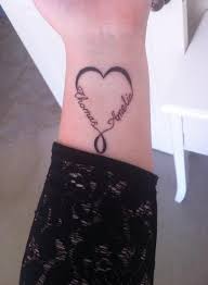 My Infinity Heart Tattoo With My Kids Names Symbolising Eternal Love 3 Heart With Infinity Tattoo Tattoos For Kids Heart Tattoo