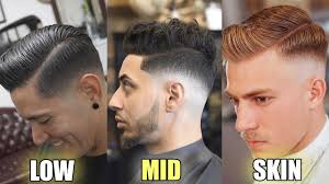 Tutorial ¿ como hacer un mid fade / degradado medio en pico y/o uve paso a paso en españoll. Cuantos Fade O Degradado Hay Low Fade Mid Fade Skin Fade Youtube