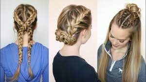 This is a great hairstyle for athletes with long hair because the longer your hair is, the more pro hair ties you can line your pony with. 3 Sporty Hairstyles Missy Sue Youtube