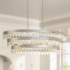 Perla 36 W Antique Silver Kitchen Island Light Chandelier 62f03 Lamps Plus Kitchen Island Lighting Chandelier Lamps Plus