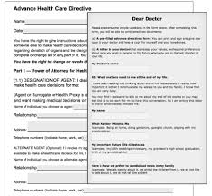 As you age, your needs may change and you may need assistance with your activities of daily living (adl) or other more skilled health care services. Advance Directives Letter Project Stanford Medicine