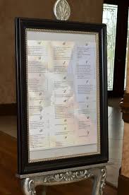 Wedding Seating Chart W Engagement Picture In The