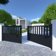 Vous pouvez choisir d'avoir une largeur de portail aluminium battant de 3m, 3m50, 4m, ou jusqu'à 5m pour notre portail kerylos. Portail Battant Aluminium