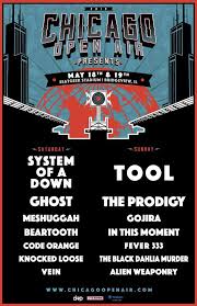 system of a down tool to headline chicago open air live metal