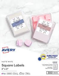 For all popular label sizes including avery® label sized templates use these templates to design and print your own labels. Amazon Com Avery Printable Blank Square Labels 2 X 2 Matte White 300 Customizable Labels 22806 All Purpose Labels Office Products