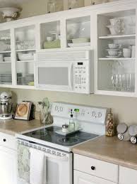 This works especially well in a smaller. Saving Space 15 Ways Of Mounting Microwave In Upper Cabinets Open Kitchen Cabinets Open Kitchen Shelves Upper Kitchen Cabinets