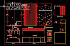 مخطط مشروع مستودع تخزين اوتوكاد Dwg