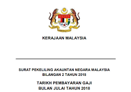 Info carta jadual tarikh dapat gaji terkini kakitangan awam kerajaan tahun 2021. Tarikh Pembayaran Gaji Bulan Julai 2018 Kakitangan Awam Diawalkan Gurubesar My