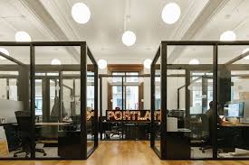 Oktra has collaborated with the wework design team to create wework's waterhouse square coworking offices located… A Tour Of Wework S Portland Coworking Space Coworking Space Design Coworking Design Office Space Inspiration