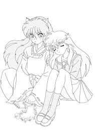 Free Printable Inuyasha Coloring Pages For Kids Cute Coloring Pages Cartoon Coloring Pages Coloring Pages