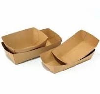 Disposable Paper Boat Tray, Size: 18x10x4 cm