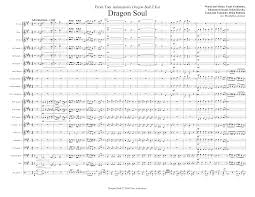 While attending a reunion on turtle island with his old friends master roshi. Dragon Soul For Concert Band Dragon Ball Z Kai Sheet Music For Trumpet In B Flat Trombone Flute Drum Group Clarinet In B Flat Concert Band Download And Print In Pdf