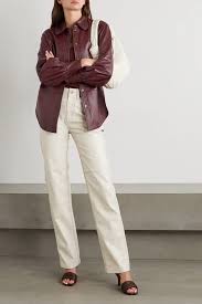 The New Workwear Edit What To Wear Net A Porter In 2020 Leather Shirt How To Wear Shirts