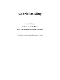 Stream gabriellas sång by s a r a o f f i c i a l from desktop or your mobile device. Gabriellas Sang Pdf