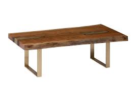 We offer both large and small coffee tables in a range of materials, like wood, metal, and glass, and in multiple shapes—rectangular, square, round, and oval—to fit your space and your style. Molten Coffee Table Poured Brass In Wood Brass Legs Santa Barbara Design Center