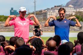 Now all four kids play tennis. Photos Video Rafael Nadal And Roger Federer Met With Children In Cape Town 8 Fevralya 2020 Rafa Nadal King Of Tennis