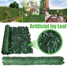 Yescom 39 x158 inch faux ivy leaf artificial hedge fence screen. 0 5x1m Artificial Ivy Privacy Fence Screen Artificial Hedges Fence And Faux Ivy Vine Leaf Decoration For Outdoor Decor Garden Artificial Plants Aliexpress